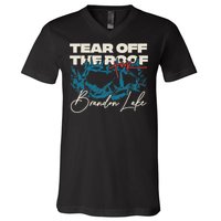 Brandon Tear Off The Roof Merch Lake Totr V-Neck T-Shirt