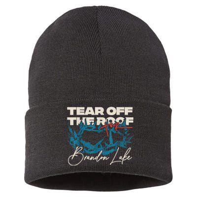 Brandon Tear Off The Roof Merch Lake Totr Sustainable Knit Beanie