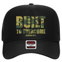 Built To Overcome Christian Camo Scripture Gym Workout Trucker Hat