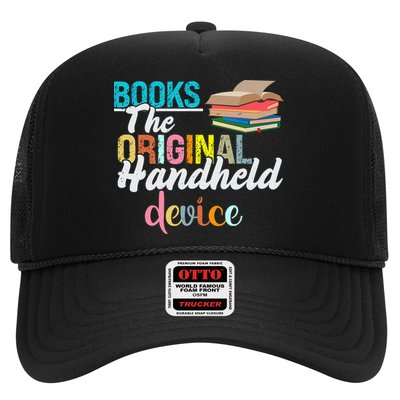Books The Original Handheld Device Book Librarian Trucker Hat
