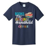 Books The Original Handheld Device Book Librarian Kids T-Shirt