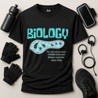 Biology The Only Science Cells Biologist Pun Funny Biology Cooling Performance Crew T-Shirt