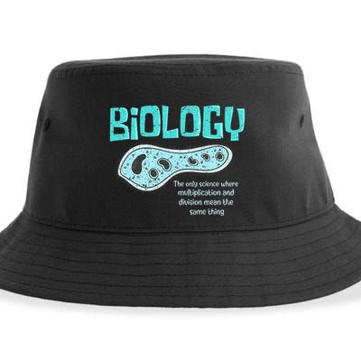 Biology The Only Science Cells Biologist Pun Funny Biology Sustainable Bucket Hat