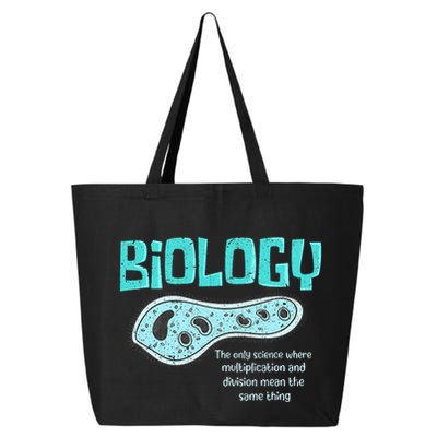 Biology The Only Science Cells Biologist Pun Funny Biology 25L Jumbo Tote