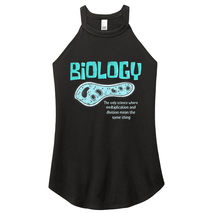 Biology The Only Science Cells Biologist Pun Funny Biology Women's Perfect Tri Rocker Tank