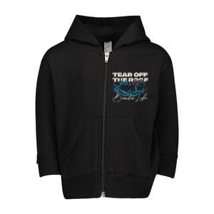 Brandon Tear Off The Roof Merch Lake Totf Gift Toddler Zip Fleece Hoodie