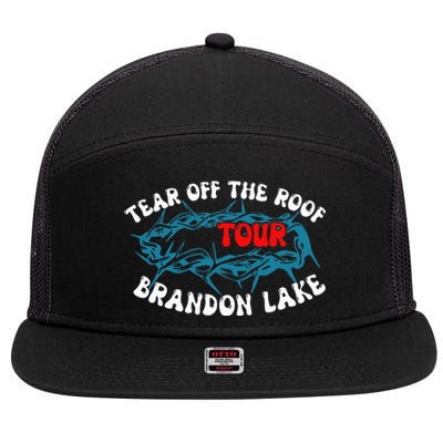 Brandon Tear Off The Roof Lake Meme 7 Panel Mesh Trucker Snapback Hat