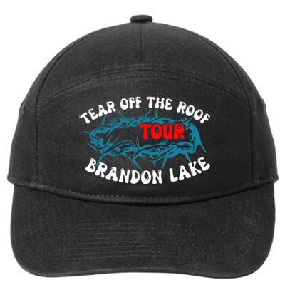 Brandon Tear Off The Roof Lake Meme 7-Panel Snapback Hat