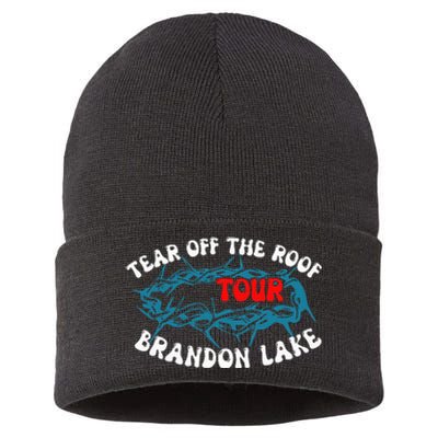 Brandon Tear Off The Roof Lake Meme Sustainable Knit Beanie