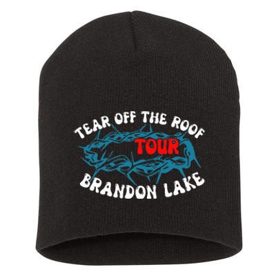 Brandon Tear Off The Roof Lake Meme Short Acrylic Beanie