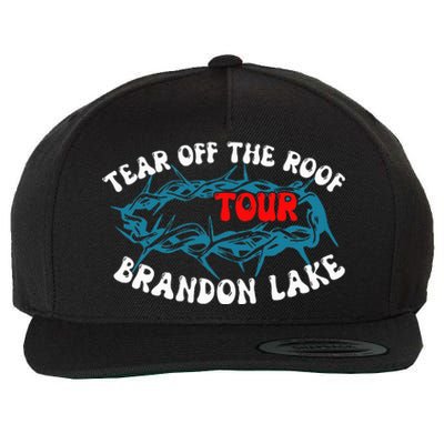 Brandon Tear Off The Roof Lake Meme Wool Snapback Cap