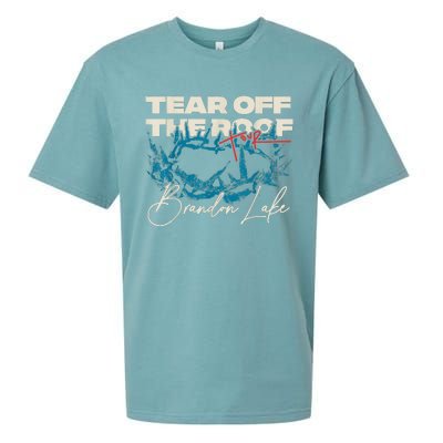 Brandon Tear Off The Roof Merch Lake Totf Sueded Cloud Jersey T-Shirt