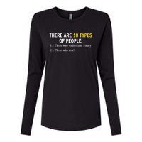 Binary Types Of People Programmer Nerd Womens Cotton Relaxed Long Sleeve T-Shirt