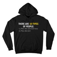 Binary Types Of People Programmer Nerd Hoodie