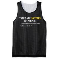 Binary Types Of People Programmer Nerd Mesh Reversible Basketball Jersey Tank