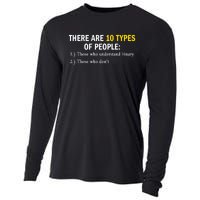 Binary Types Of People Programmer Nerd Cooling Performance Long Sleeve Crew