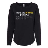 Binary Types Of People Programmer Nerd Womens California Wash Sweatshirt