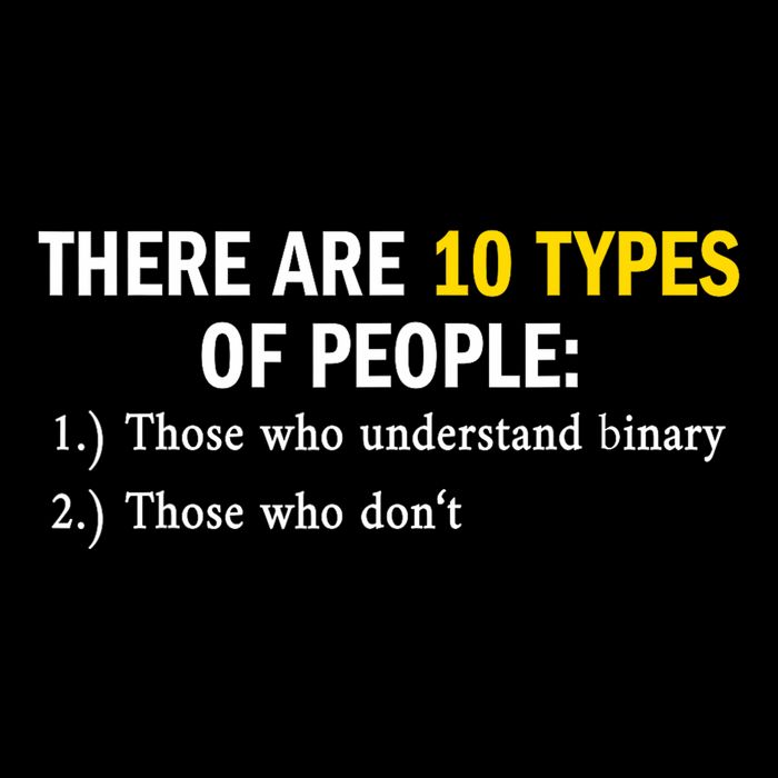 Binary Types Of People Programmer Nerd Tall Hoodie