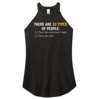 Binary Types Of People Programmer Nerd Women's Perfect Tri Rocker Tank