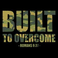 Built To Overcome Christian Camo Scripture Gym Workout Drawstring Bag