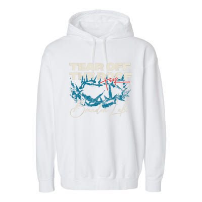 Brandon Tear Off The Roof Merch Lake Totf Garment-Dyed Fleece Hoodie