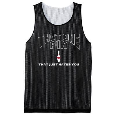 Bowling That One Pin That Just Hates You Funny Bowler Mesh Reversible Basketball Jersey Tank