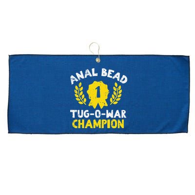 Bead Tug O War Champion Funny Saying Large Microfiber Waffle Golf Towel