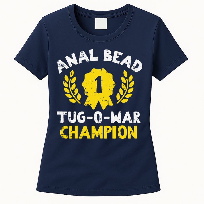 Bead Tug O War Champion Funny Saying Womens T-Shirt