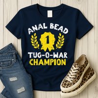 Bead Tug O War Champion Funny Saying Womens T-Shirt