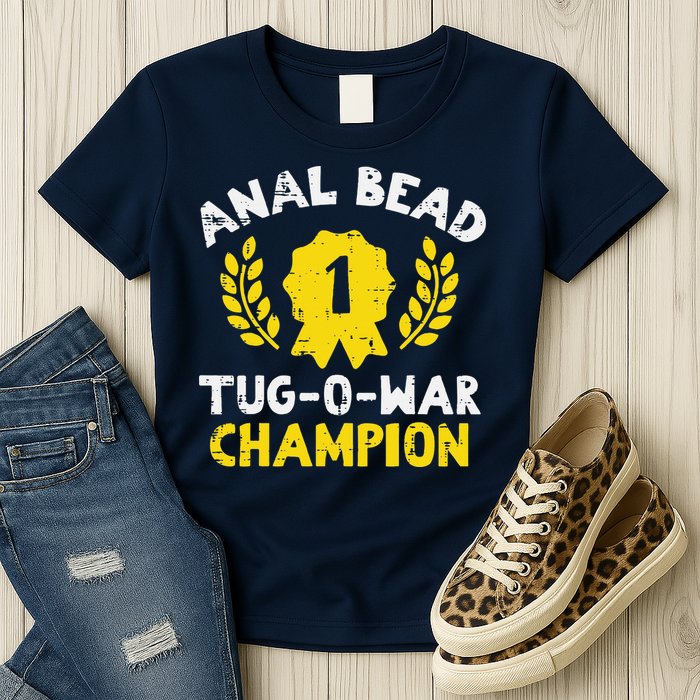 Bead Tug O War Champion Funny Saying Womens T-Shirt