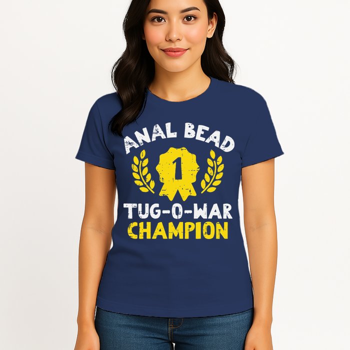 Bead Tug O War Champion Funny Saying Womens T-Shirt