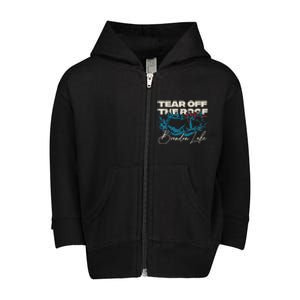 Brandon Tear Off The Roof Merch Lake Totf Toddler Zip Fleece Hoodie