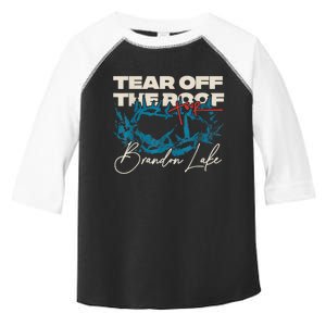 Brandon Tear Off The Roof Merch Lake Totf Toddler Fine Jersey T-Shirt