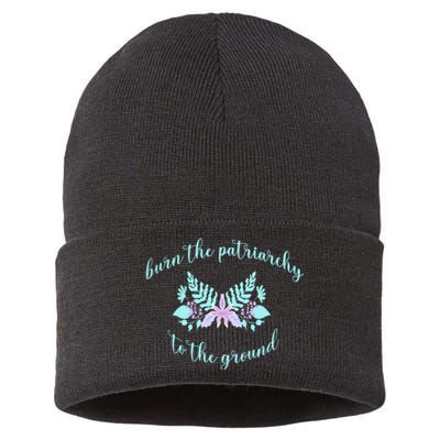 Burn The Patriarchy To The Round Sustainable Knit Beanie