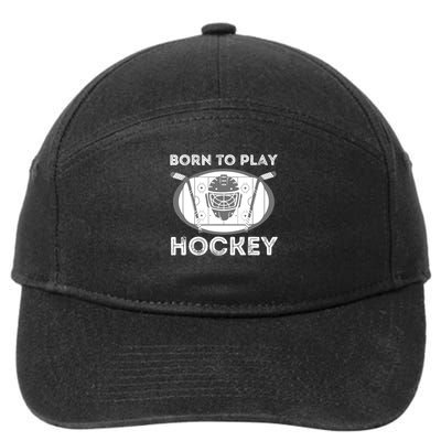 Born To Play Hockey 7-Panel Snapback Hat