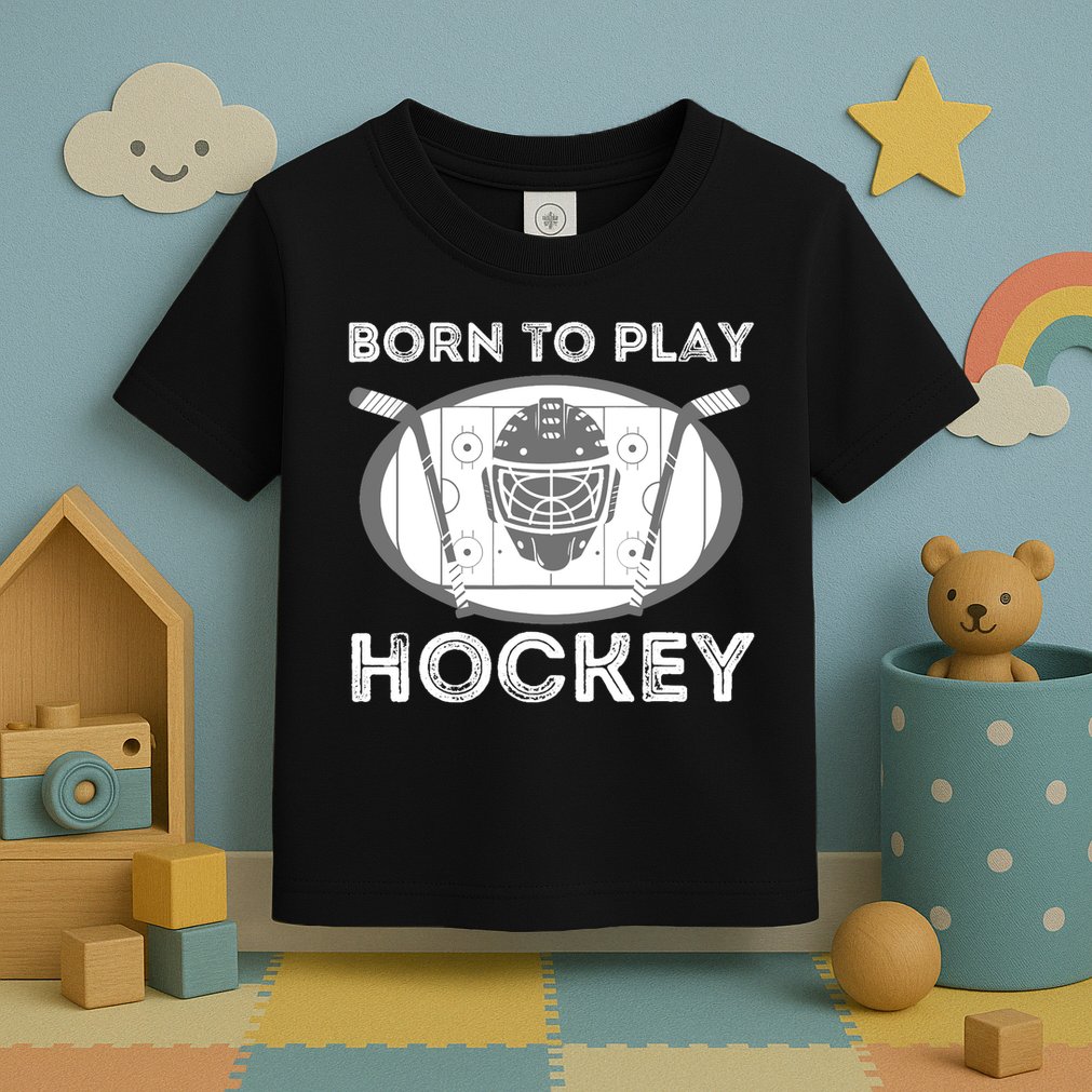 Born To Play Hockey Toddler T-Shirt
