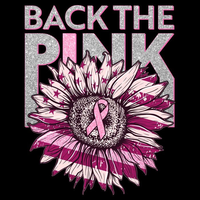 Back The Pink Breast Cancer Awareness Sunflower Ribbon Cooling Performance Crew T-Shirt