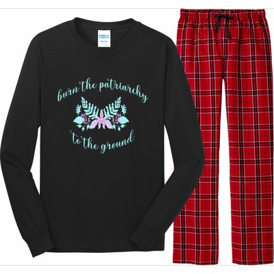 Burn The Patriarchy To The Ground Long Sleeve Pajama Set