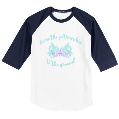 Burn The Patriarchy To The Ground Baseball Sleeve Shirt