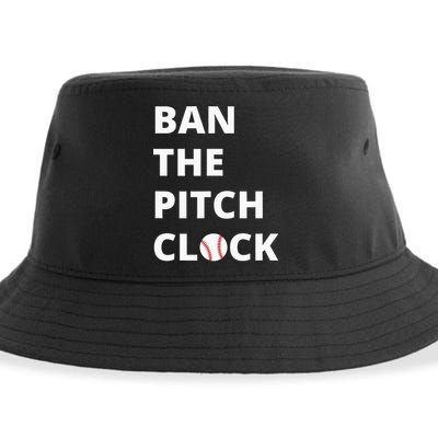 Ban The Pitch Clock In Baseball Show Your Support Sustainable Bucket Hat