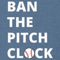 Ban The Pitch Clock In Baseball Show Your Support Garment-Dyed Sweatshirt
