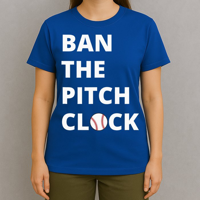 Ban The Pitch Clock In Baseball Show Your Support T-Shirt