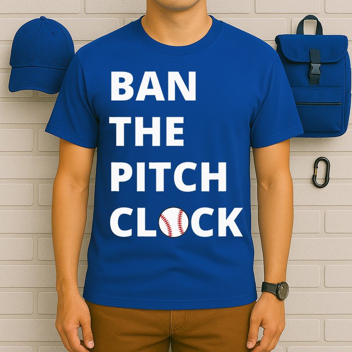 Ban The Pitch Clock In Baseball Show Your Support T-Shirt