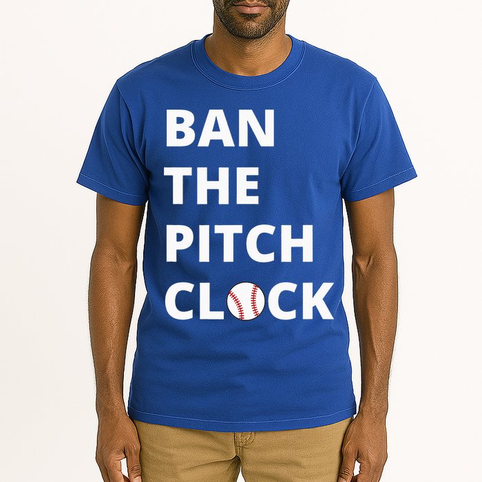 Ban The Pitch Clock In Baseball Show Your Support Tall T-Shirt