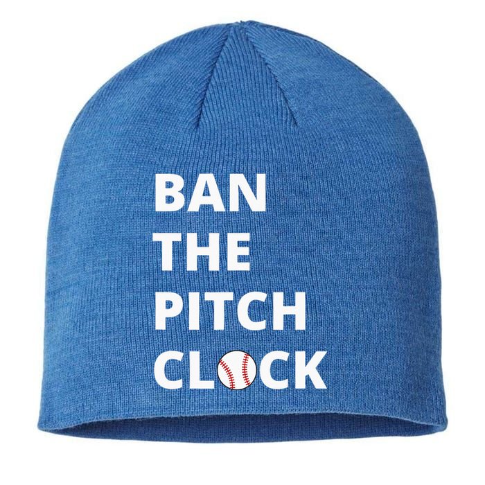 Ban The Pitch Clock In Baseball Show Your Support Sustainable Beanie