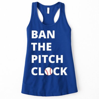 Ban The Pitch Clock In Baseball Show Your Support Womens Tank Top
