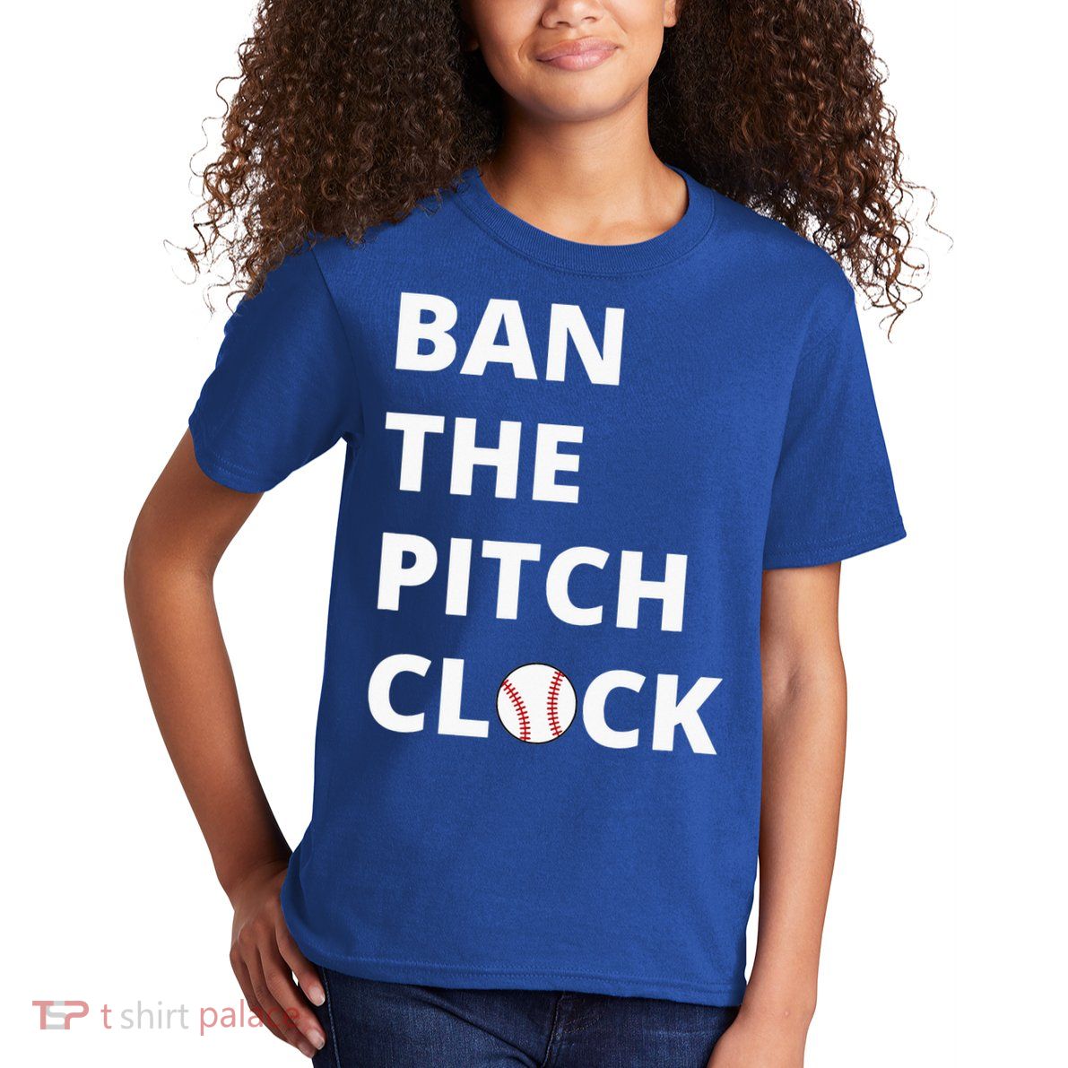 Ban The Pitch Clock In Baseball Show Your Support Kids T-Shirt