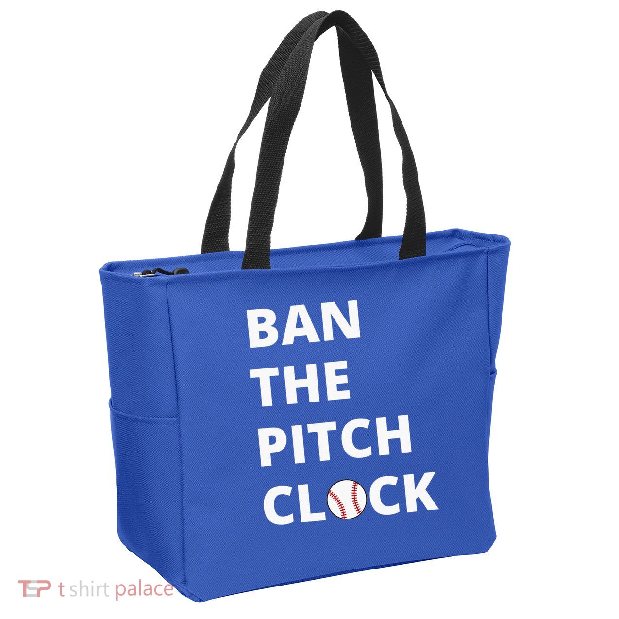 Ban The Pitch Clock In Baseball Show Your Support Zip Tote Bag