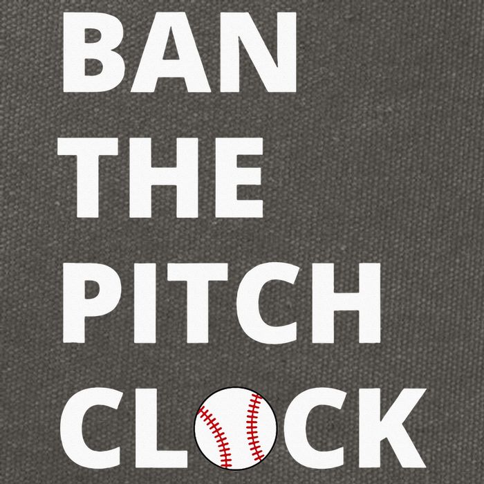 Ban The Pitch Clock In Baseball Show Your Support Cotton Canvas Backpack
