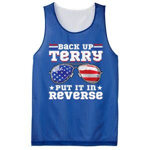 Backup Terry Put It In Reverse Funny 4th Of July Patriotic Funny Gift Mesh Reversible Basketball Jersey Tank